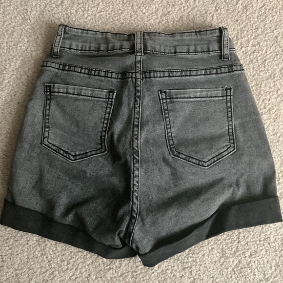 Gray Jean Shorts - Picture 2 of 3